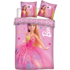 Set lenjerie pat copii Barbie 100x135 + 40x60 SunCity BRM003767