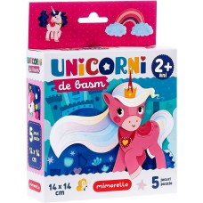 Puzzle Unicorni de basm, 5 jocuri,  14 x 14 cm Mimorello EK6671