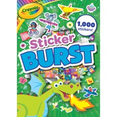 Carte de activitati cu peste 1000 de stickere Crayola Sticker Burst Alligator AB3114CYSBG