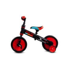 Bicicleta cu sau fara pedale si roti ajutatoare Sun Baby Molto 014 Red