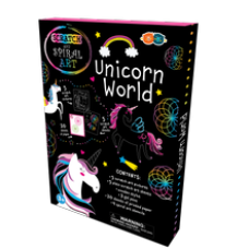 Set Creatie Scratch & Spiral - Lumea Unicornilor