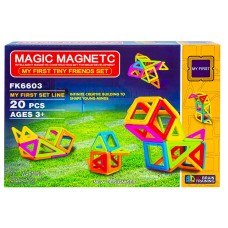 Joc constructii magnetic, 20 piese