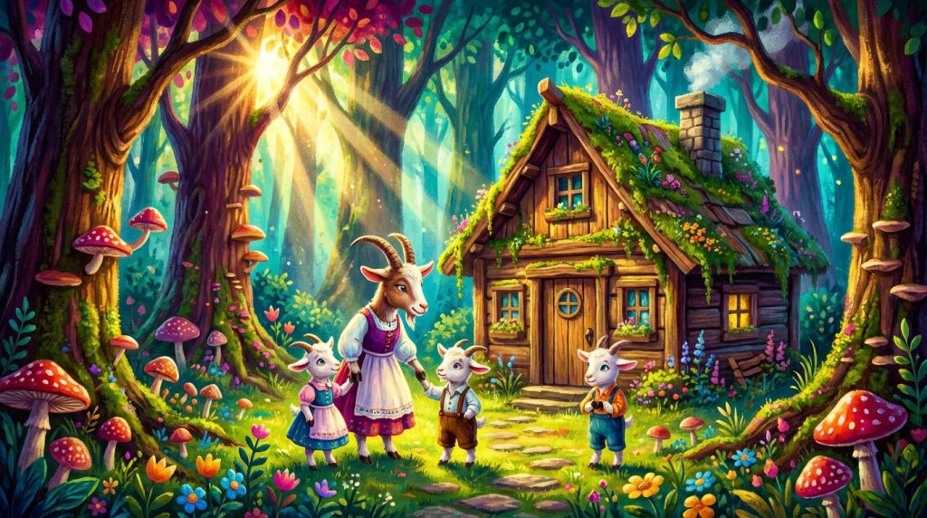 află de ce povestea „capra cu trei iezi” este atât de îndrăgită de copii, captivându-i prin lecții valoroase și personaje memorabile.