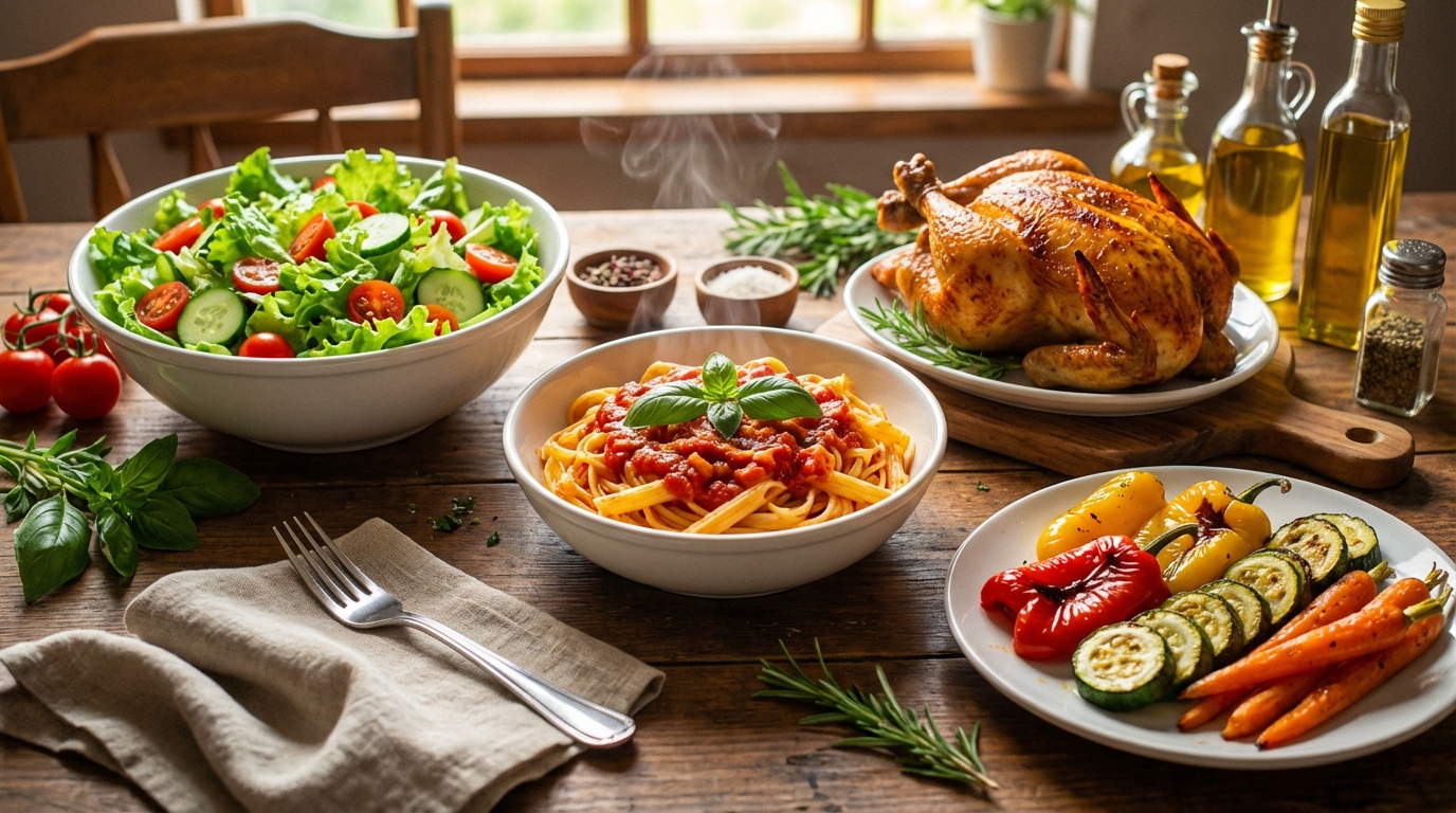 descoperă idei simple și delicioase pentru mâncarea de zi cu zi, care te ajută să gătești rapid și gustos, perfect pentru orice ocazie.