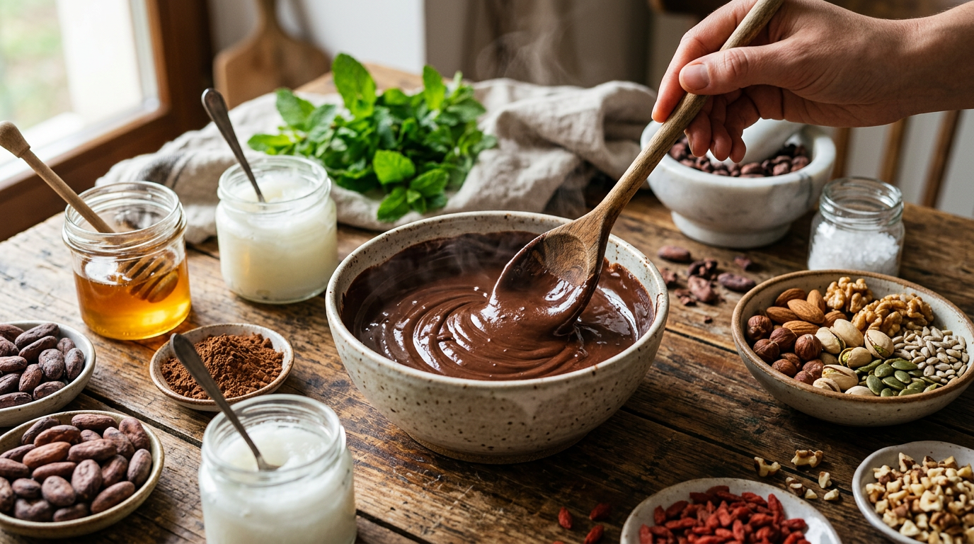 descoperă rețeta simplă pentru a prepara ciocolată de casă delicioasă și sănătoasă, perfectă pentru orice ocazie.