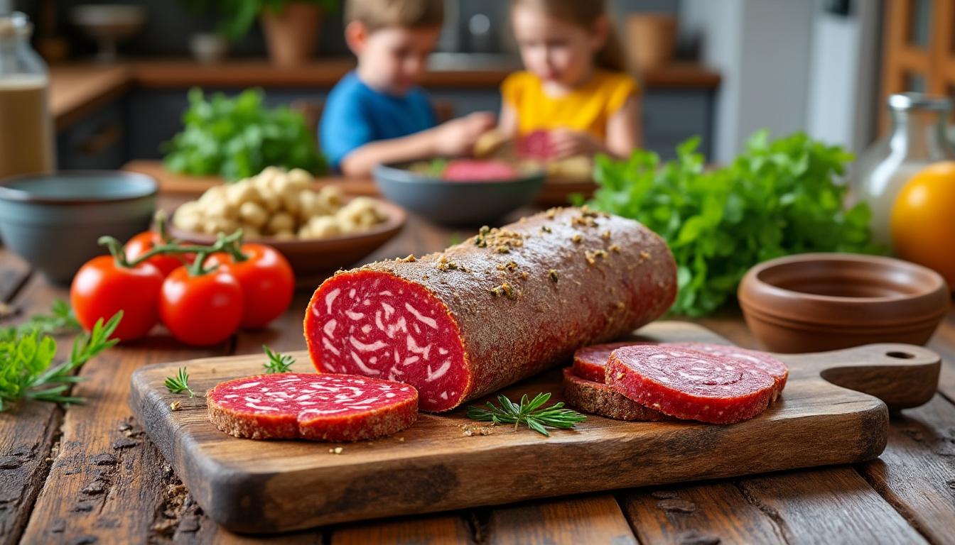 descoperă rețeta tradițională de salam de biscuiți, explicată pas cu pas pentru a prepara un desert delicios și ușor acasă.