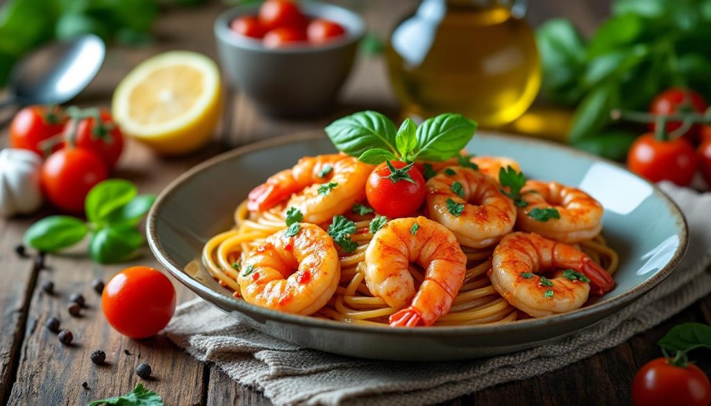 descoperă cum să prepari paste cu creveți delicioase acasă, pas cu pas, pentru o masă savuroasă și rapidă.