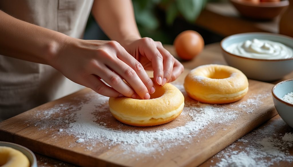 învățați să preparați gogoși pufoase și delicioase cu iaurt, direct în confortul casei dumneavoastră, cu rețeta noastră simplă și rapidă.